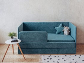 Диван-кровать Happy (бирюзовый) в Медведском - medvedskoe.mebel-nsk.ru | фото
