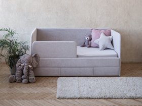 Диван-кровать Happy (светло-серый) в Медведском - medvedskoe.mebel-nsk.ru | фото