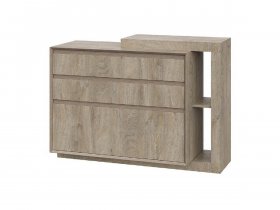 Комод 1200 22 J-Э Этна (дуб эндгрей) в Медведском - medvedskoe.mebel-nsk.ru | фото