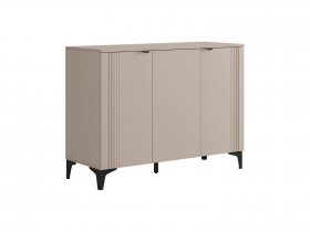 Комод 3 Рич (кашемир/фрапучино матовый/черный) в Медведском - medvedskoe.mebel-nsk.ru | фото