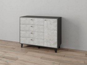 Комод «Катрин-13» (графит/мальта) в Медведском - medvedskoe.mebel-nsk.ru | фото