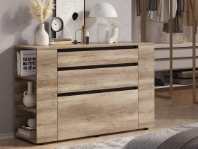 Комод КМ-06 Энигма (венге/дуб каньон) в Медведском - medvedskoe.mebel-nsk.ru | фото