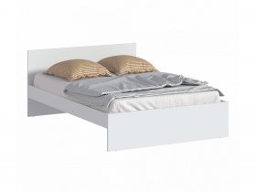 Кровать двуспальная 1,4м Бруклин СБ-3353 (белый) в Медведском - medvedskoe.mebel-nsk.ru | фото