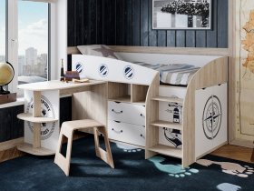 Кровать комбинированная «Немо» в Медведском - medvedskoe.mebel-nsk.ru | фото