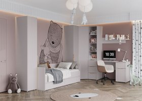 Модульная детская «Тефия» (тефия/софт сантьяго) в Медведском - medvedskoe.mebel-nsk.ru | фото
