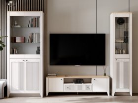 Модульная стенка Валенсия в Медведском - medvedskoe.mebel-nsk.ru | фото