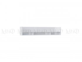 Полка Оливия (белый/белый глянец холодный) в Медведском - medvedskoe.mebel-nsk.ru | фото