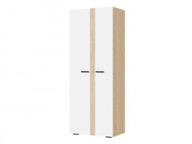 Шкаф двухстворчатый ШК-02 Санса (дуб сонома/белый) в Медведском - medvedskoe.mebel-nsk.ru | фото