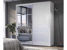 Шкаф-купе Крафт-6 2,0м (белый) в Медведском - medvedskoe.mebel-nsk.ru | фото
