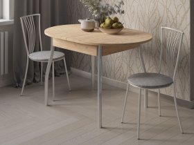 Стол обеденный Орфей-5 Ст030.3 (дуб крафт золотой) в Медведском - medvedskoe.mebel-nsk.ru | фото