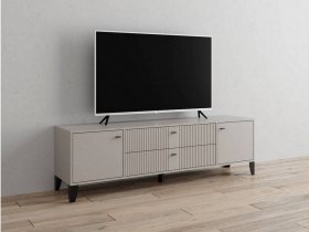 Тумба под ТВ Парус-10 (кашемир/сантьяго софт) в Медведском - medvedskoe.mebel-nsk.ru | фото